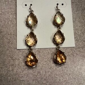 Kendra Scott Kyla Gold and Brown Earrings